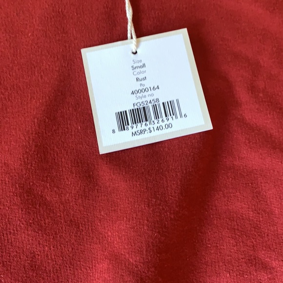 NWT free generation red pearl ruffle sweater - Picture 2 of 7